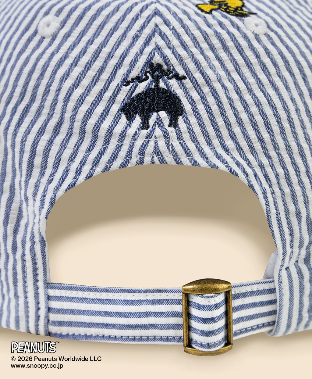 Brooks Brothers × PEANUTS　シアサッカー　ウッドストックエンブロイダリー　ベースボールキャップ3