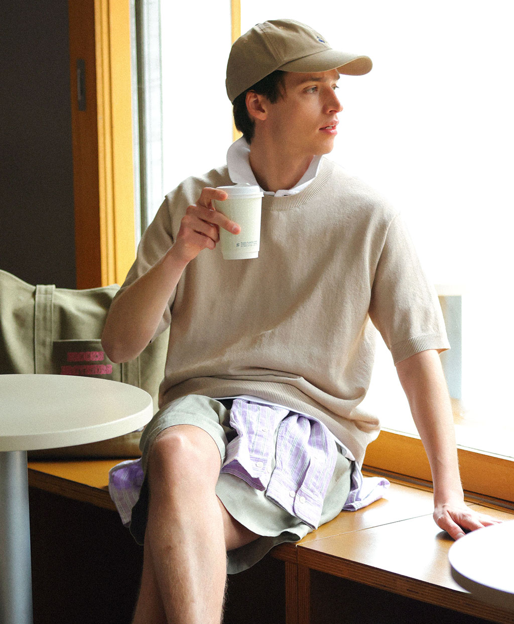 ◆オンラインストア限定◆ ペーパーヤーン　クルーネック　ショートスリーブセーター4