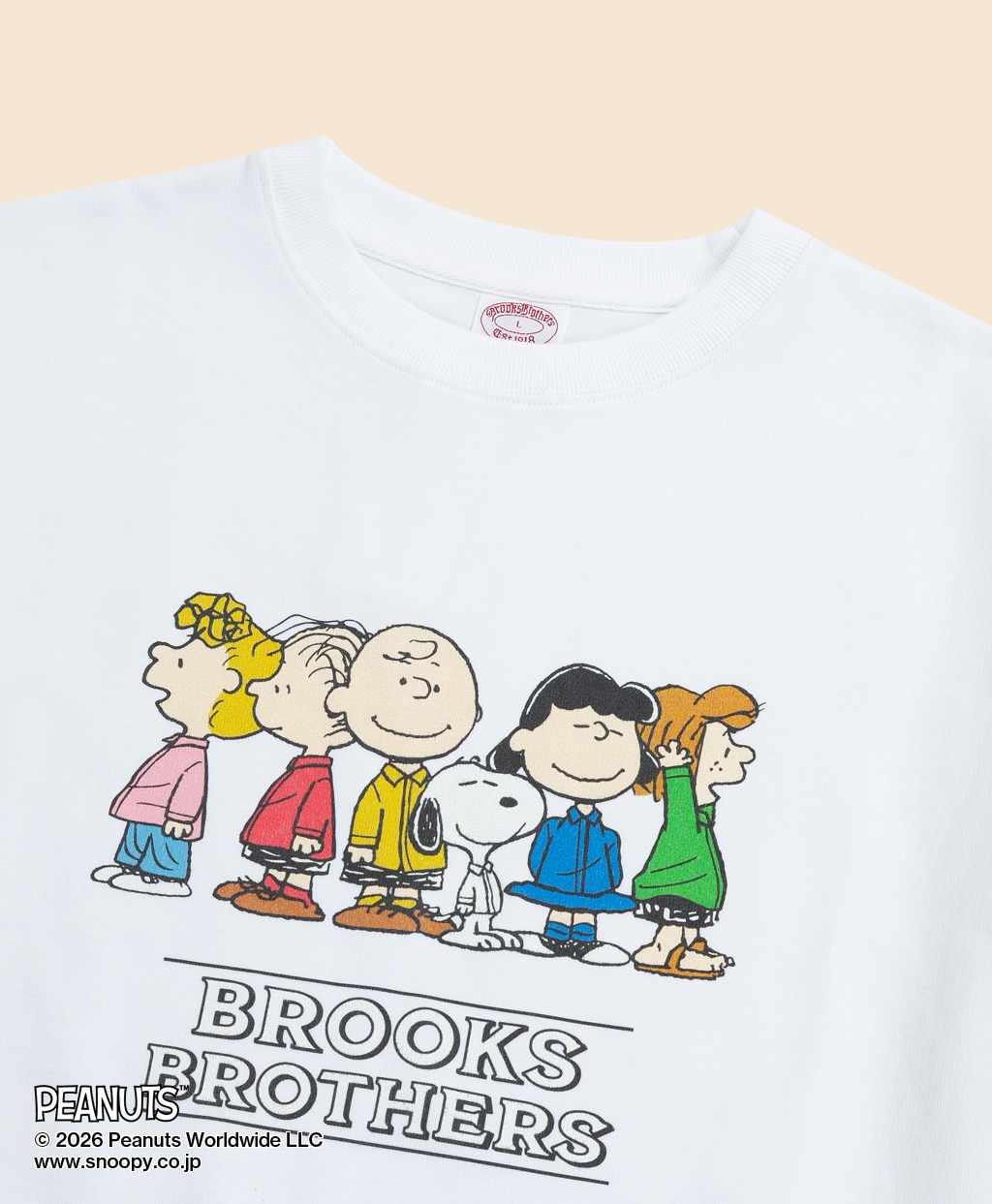 Brooks Brothers × PEANUTS　コットン　ピーナッツ・ギャングプリント　Tシャツ2