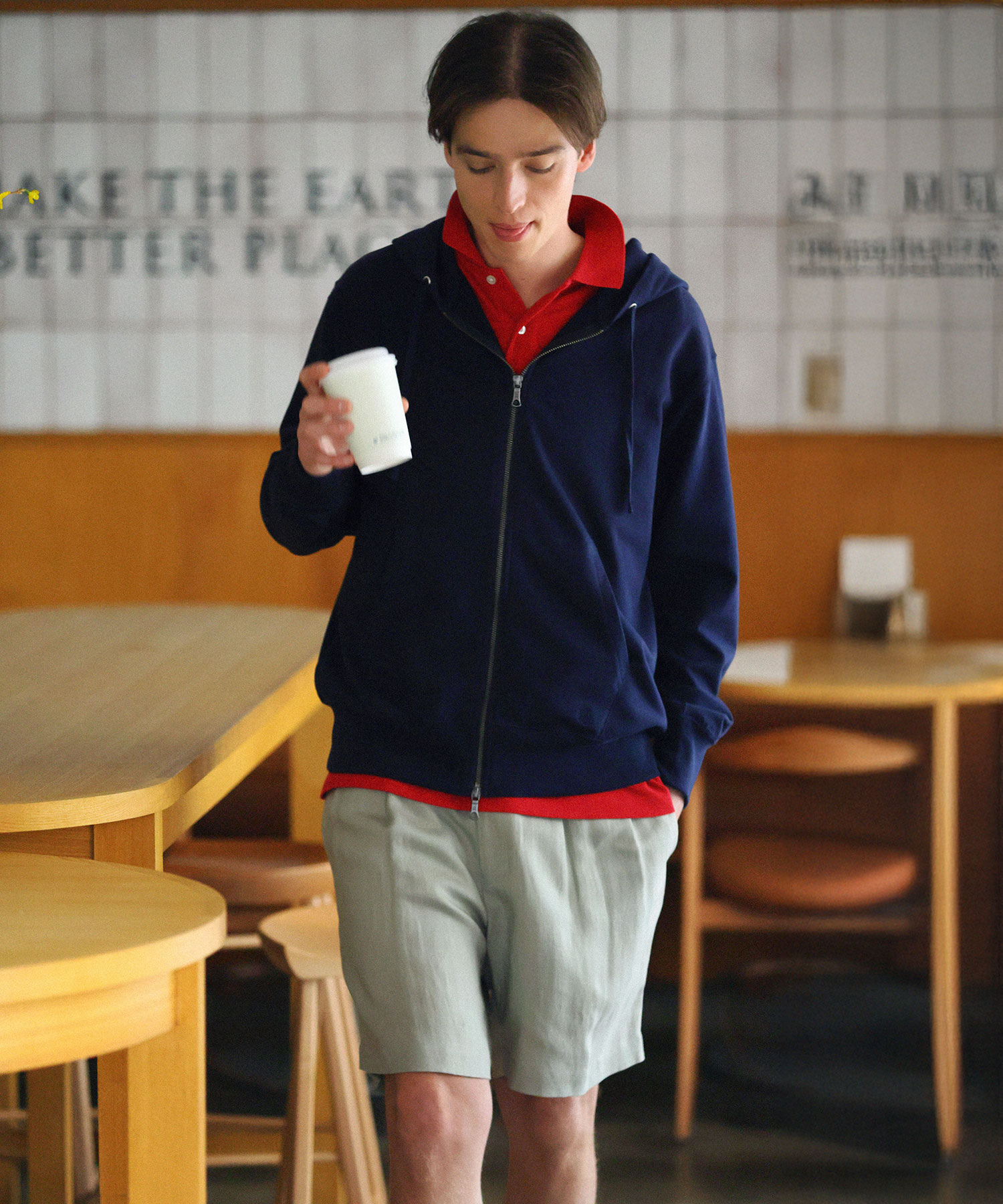 ◆オンラインストア限定◆ スーピマコットン　ダブルジップフーディー5