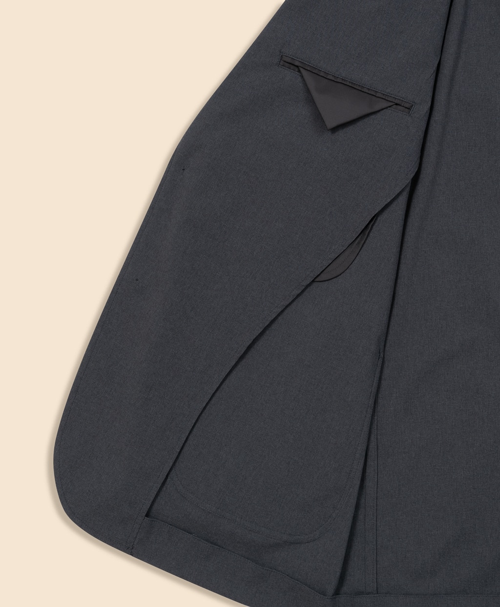 ◆オンラインストア限定◆ ポリエステルブレンド　ウォッシャブル　シングル２釦ジャケット5