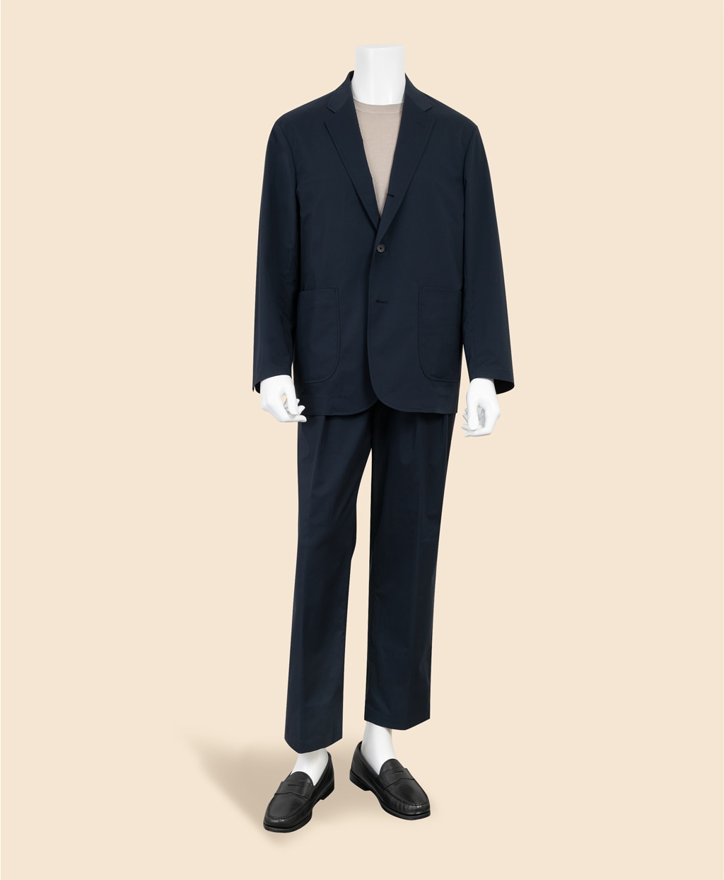 ◆オンラインストア限定◆ ポリエステルブレンド　ウォッシャブル　プレーンフロント　トラウザーズ4