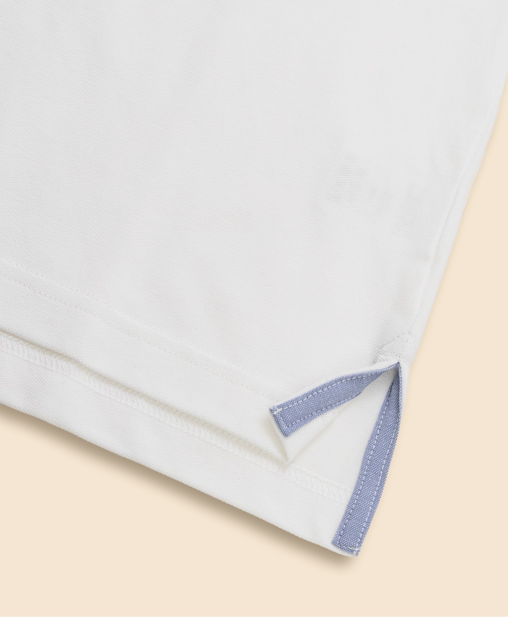 コットンストレッチピケ　スクリプトエンブロイダリー　ティップド　ポロシャツ　Slim Fit3