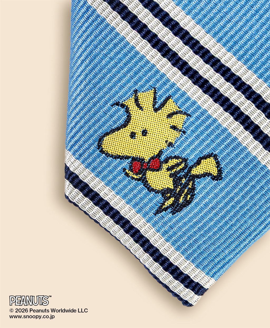 Brooks Brothers × PEANUTS　シルク　スヌーピー＆ウッドストック　ミニ＃BB1ストライプ　レップタイ4