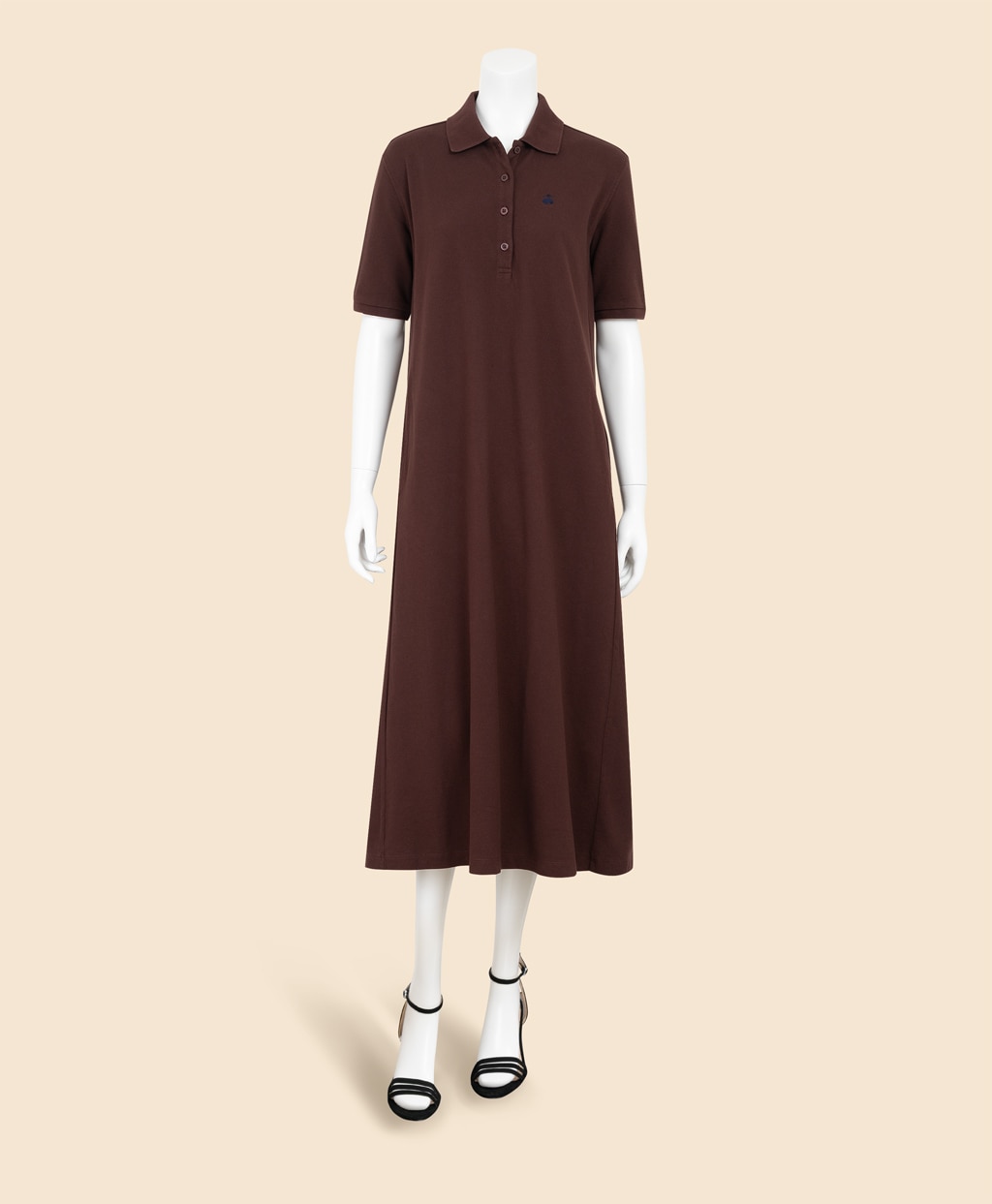 コットンピケ　GFロゴ　リラックスフィット　ハーフスリーブ　ポロシャツドレス3