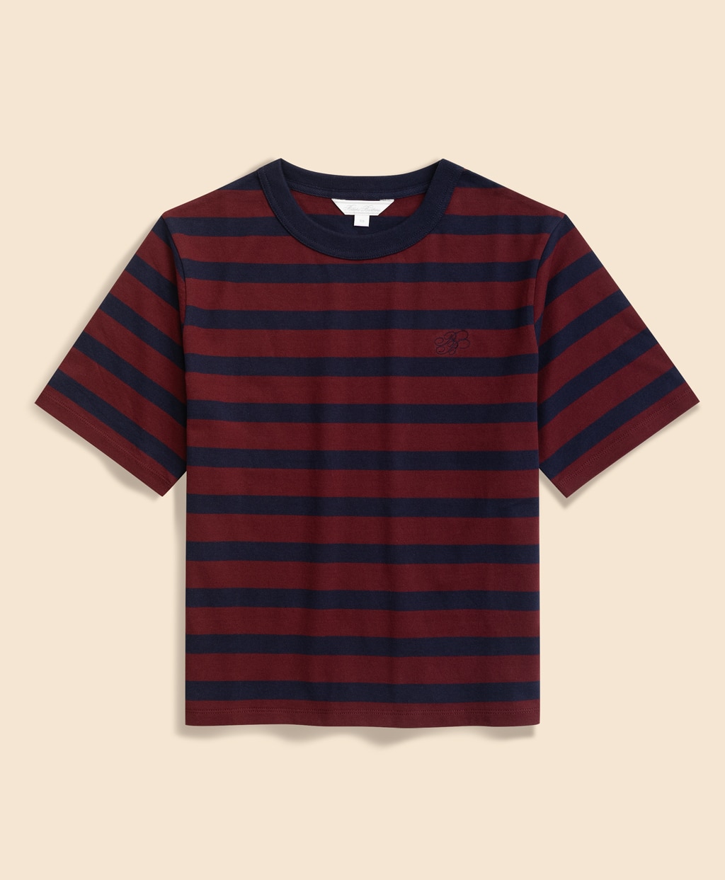 【Double B Collection】　コットン　BBロゴ　マリナーストライプ　ヘビーウェイトTシャツ1
