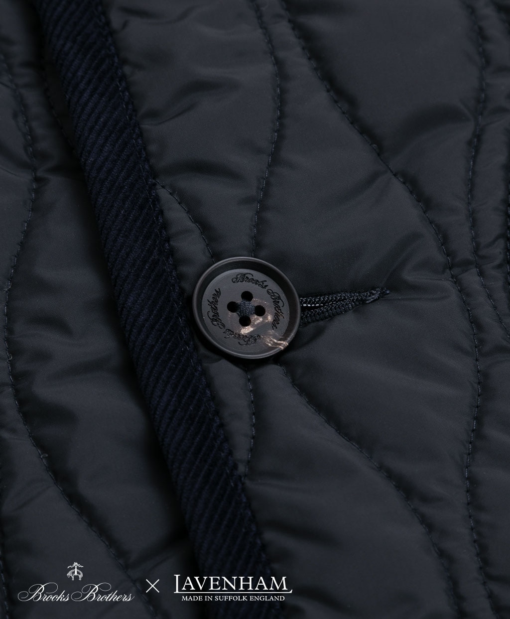 Brooks Brothers×LAVENHAM　ブランドン　キルティングフーデッドコート　Made in UK4