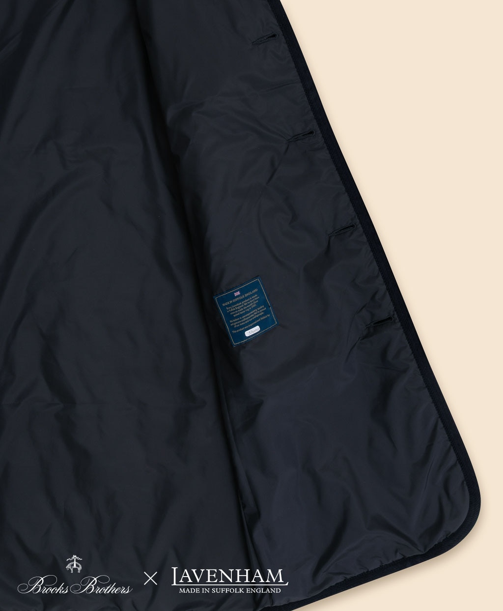 Brooks Brothers×LAVENHAM　ブランドン　キルティングフーデッドコート　Made in UK6