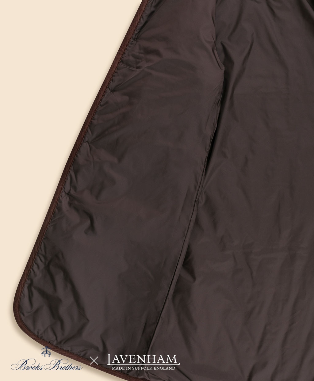 Brooks Brothers×LAVENHAM　ブランドン　キルティングフーデッドコート　Made in UK5