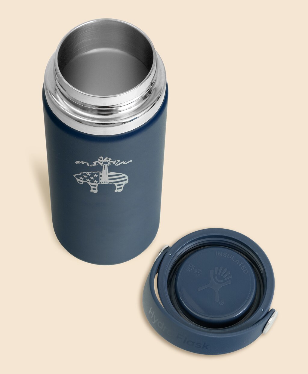 【アメリカ建国250th記念】 Brooks Brothers x HYDRO FLASK　ステンレスボトル　ワイドマウス　16oz3