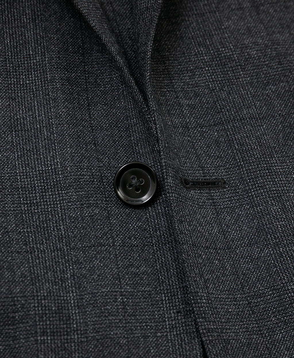 ウールサキソニー　グレンプラッド　シングル2釦アンコンスーツ　Classic　Made by RING JACKET5