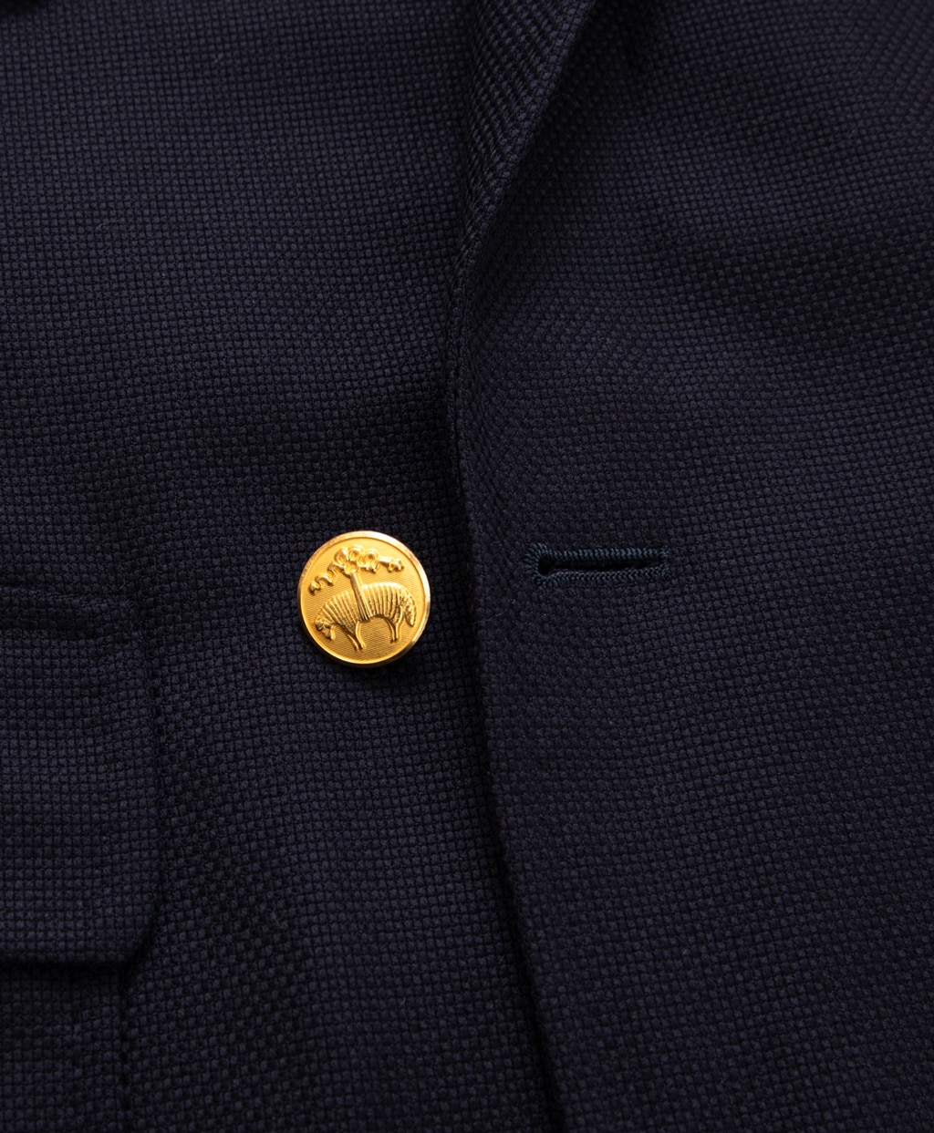ウールサキソニー　ダブル4釦ブレザー　Made by RING JACKET4