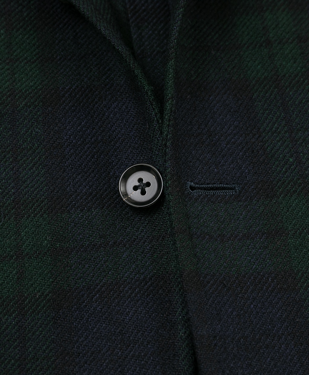 ウールツイード　ブラックウォッチ　段返り3釦ジャケット　Traditional　Made by RING JACKET4