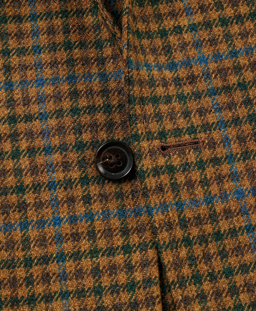 ウール　ガンクラブチェック　シングル2釦アンコンジャケット　Classic　Made by RING JACKET4