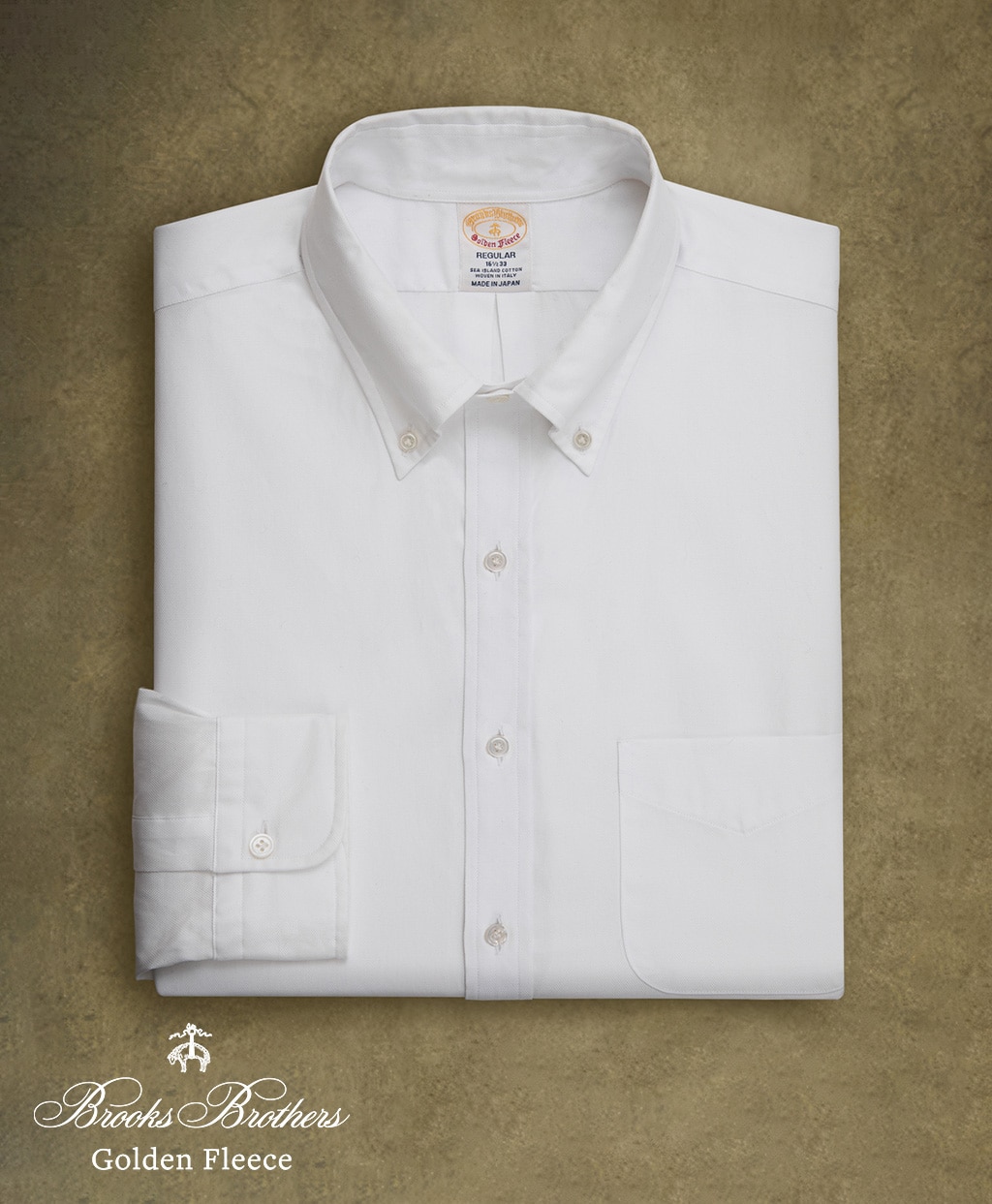 〈 Brooks Brothers Golden Fleece 〉 シーアイランドコットン　オックスフォード　ドレスシャツ　Regular Fit1