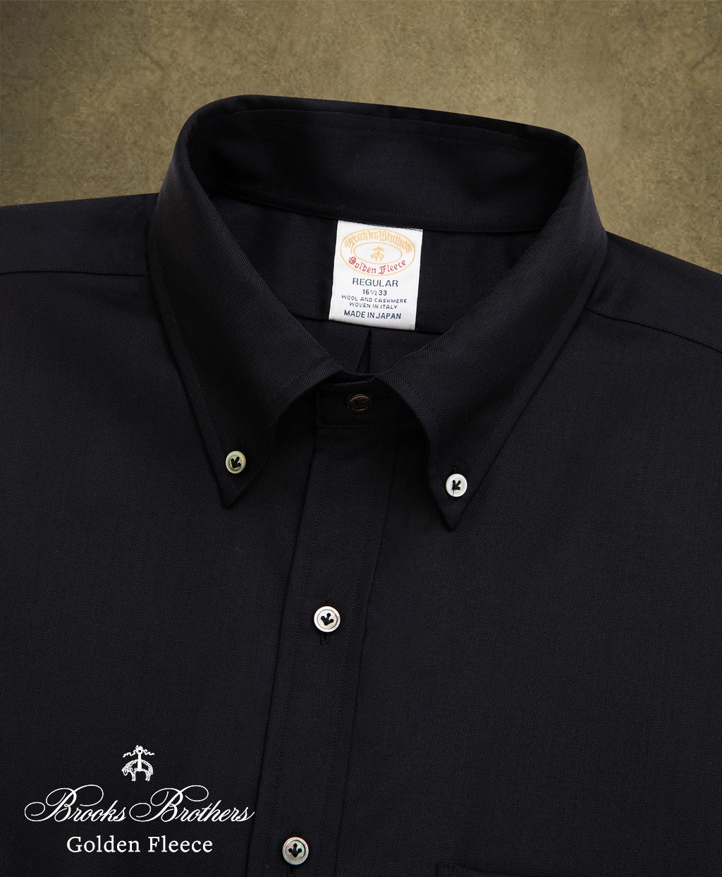 〈 Brooks Brothers Golden Fleece 〉 ウール／カシミヤ　オックスフォード　ドレスシャツ　Regular Fit2