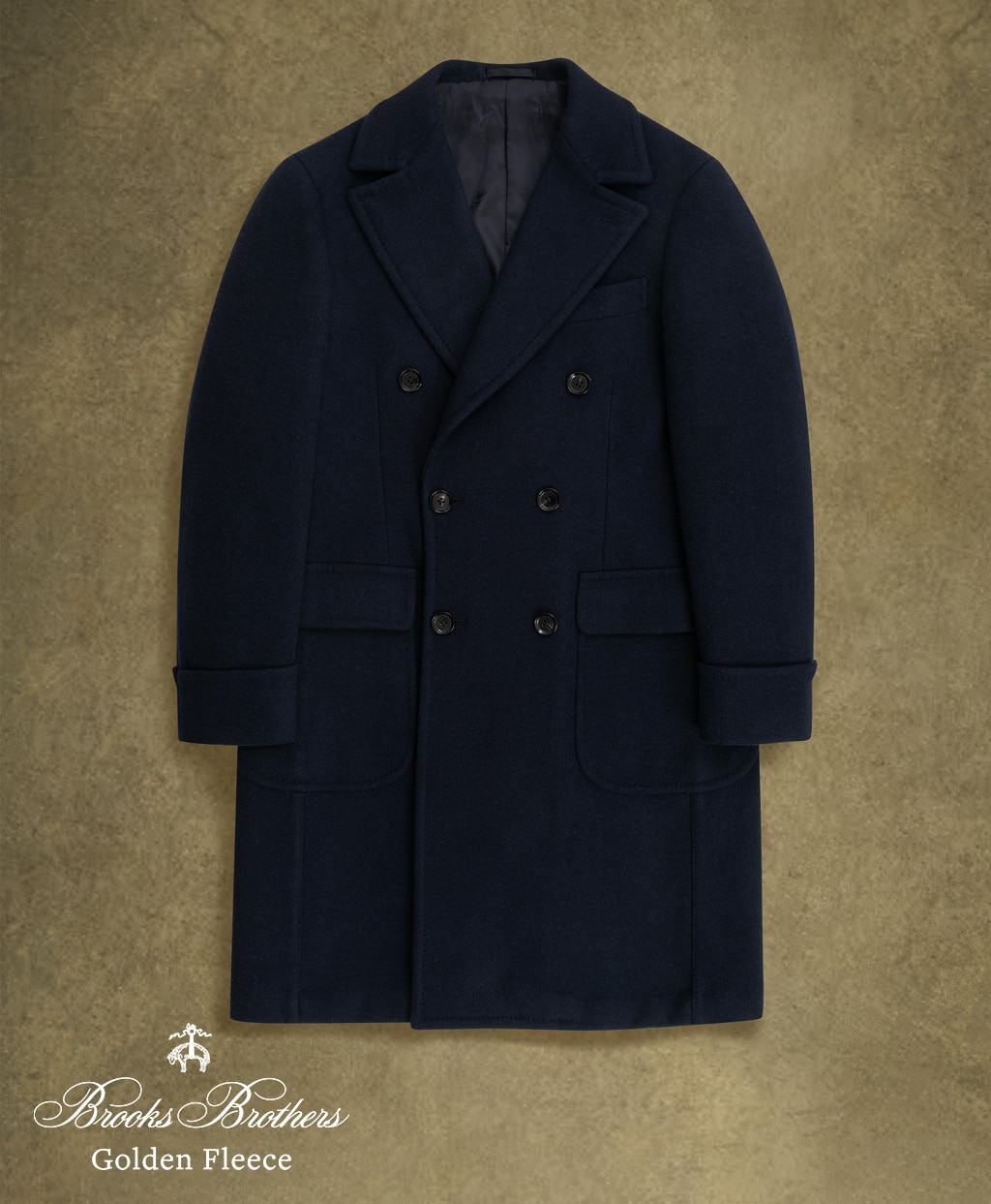 〈 Brooks Brothers Golden Fleece 〉 ウール／カシミヤ　ダブルフェイス　ポロコート　Made by RING JACKET1