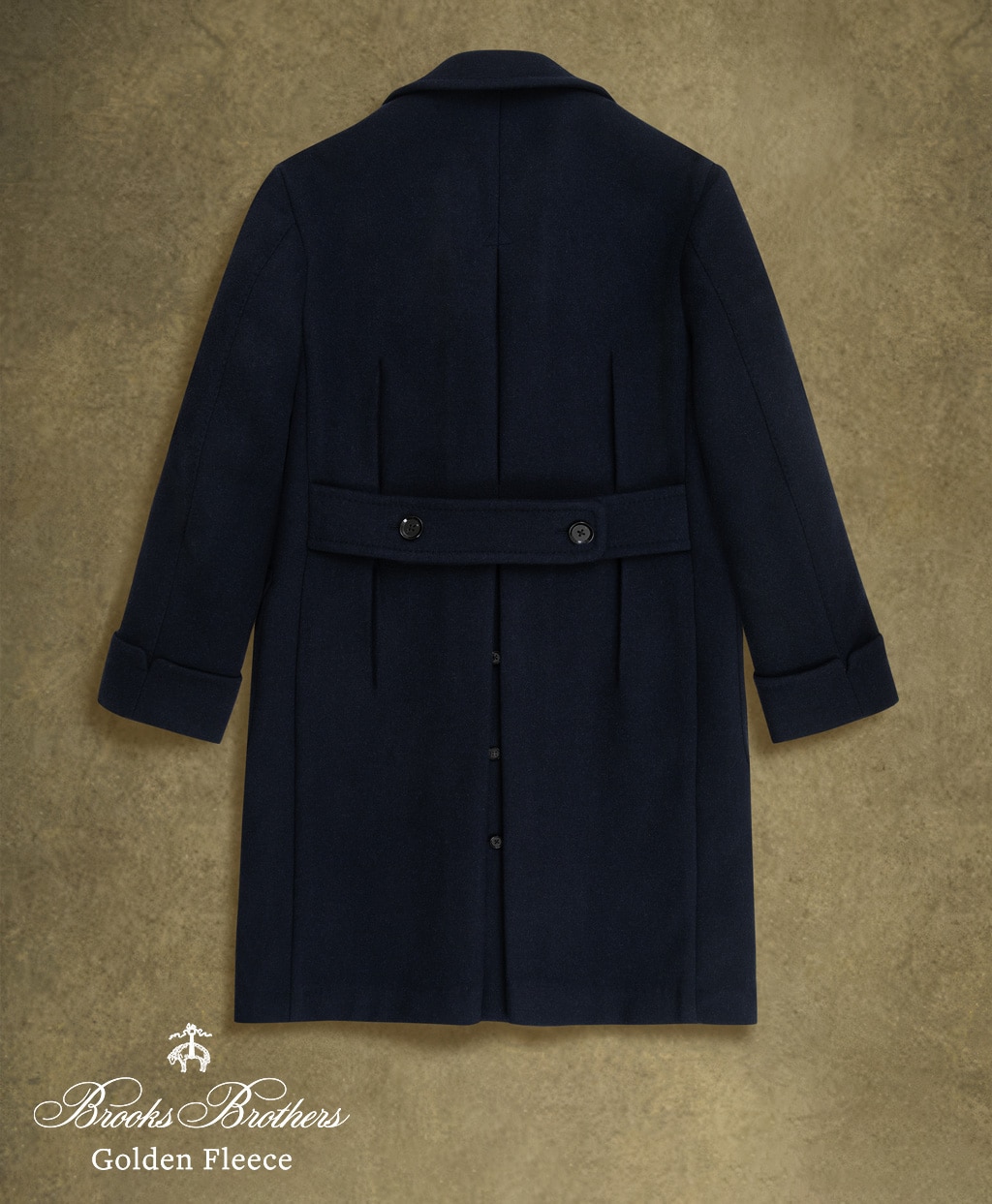 〈 Brooks Brothers Golden Fleece 〉 ウール／カシミヤ　ダブルフェイス　ポロコート　Made by RING JACKET2