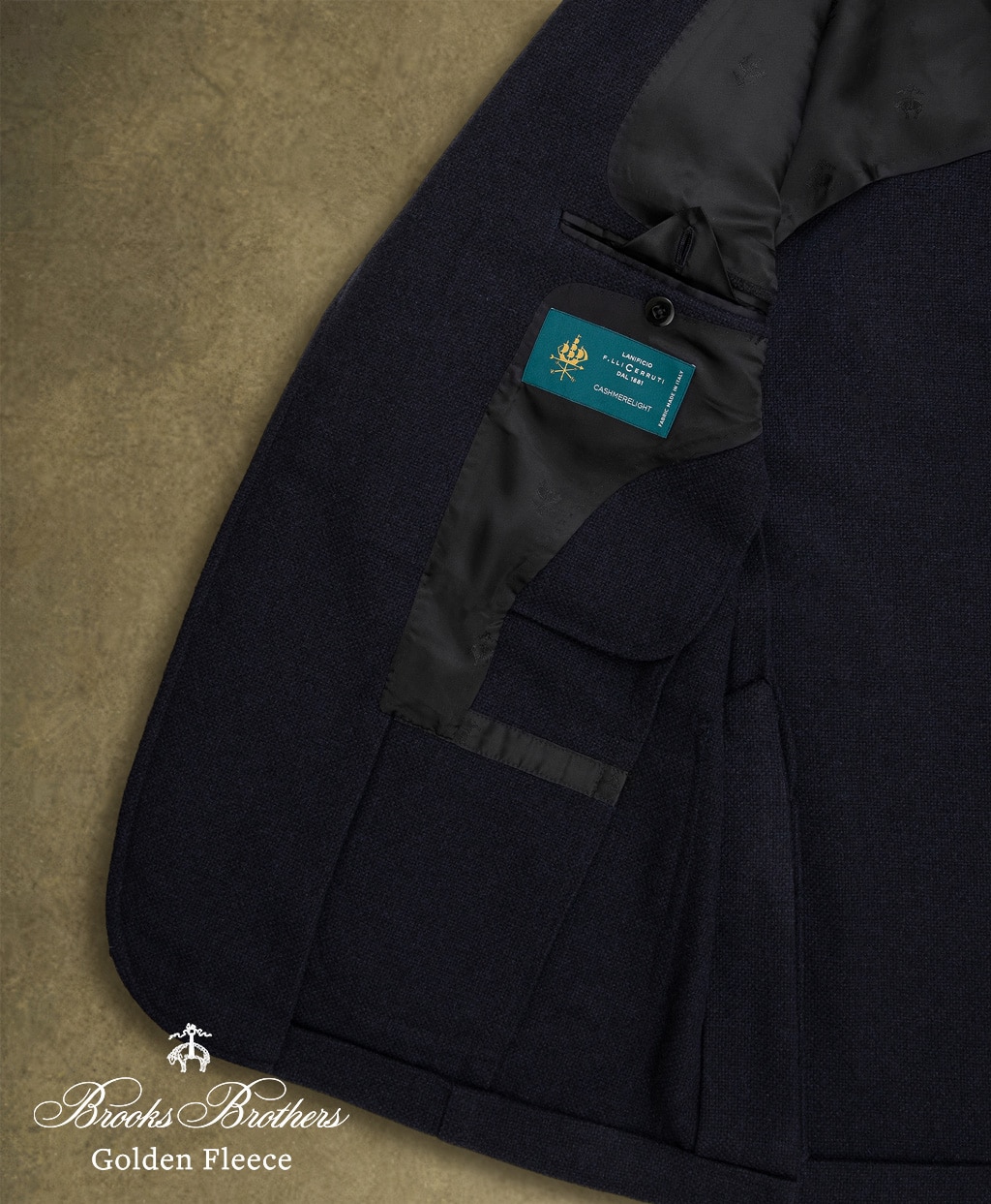 〈 Brooks Brothers Golden Fleece 〉 カシミヤ　ホップサック　２釦ジャケット　Classic　by RING JACKET MEISTER5