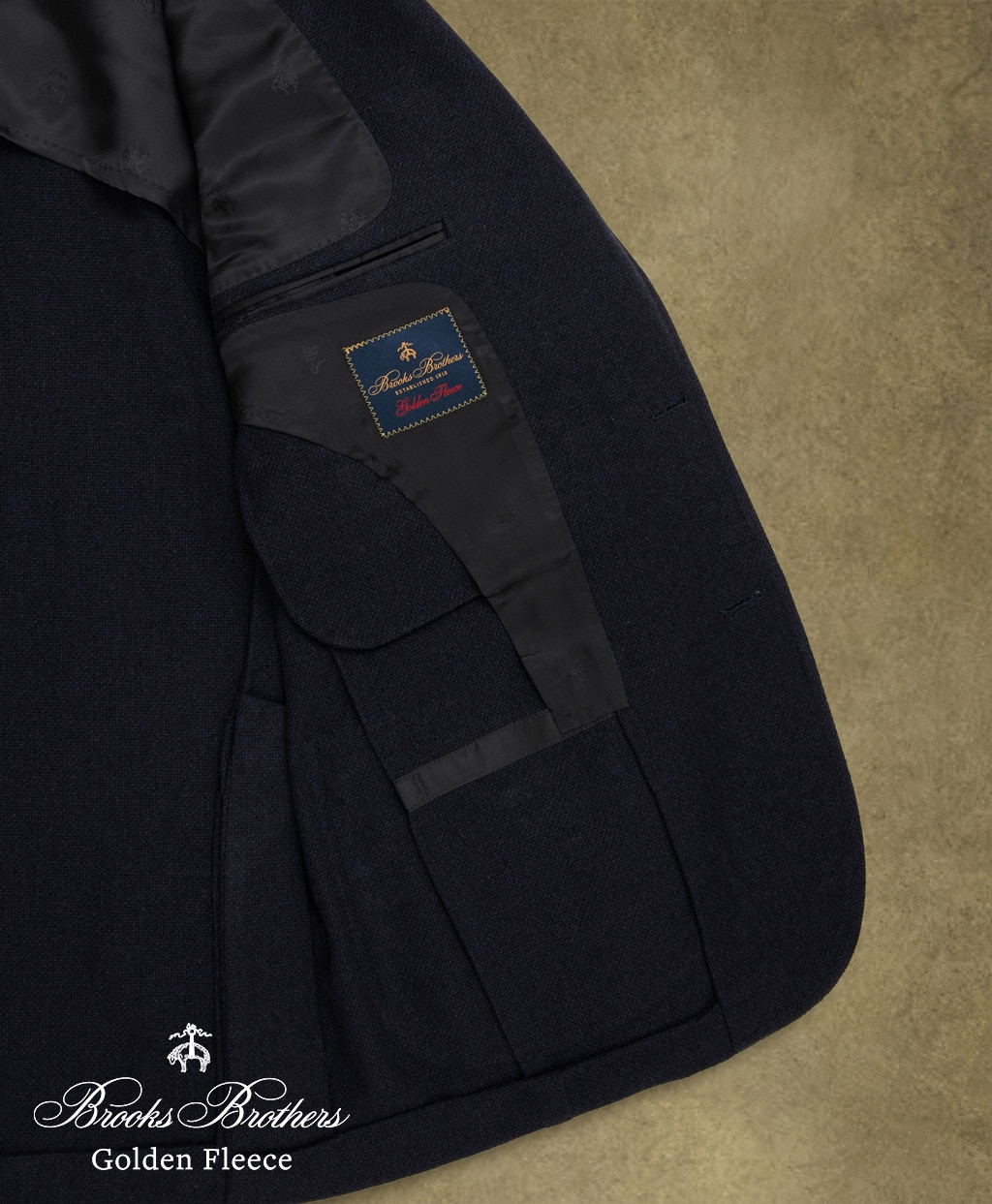 〈 Brooks Brothers Golden Fleece 〉 カシミヤ　ホップサック　２釦ジャケット　Classic　by RING JACKET MEISTER6