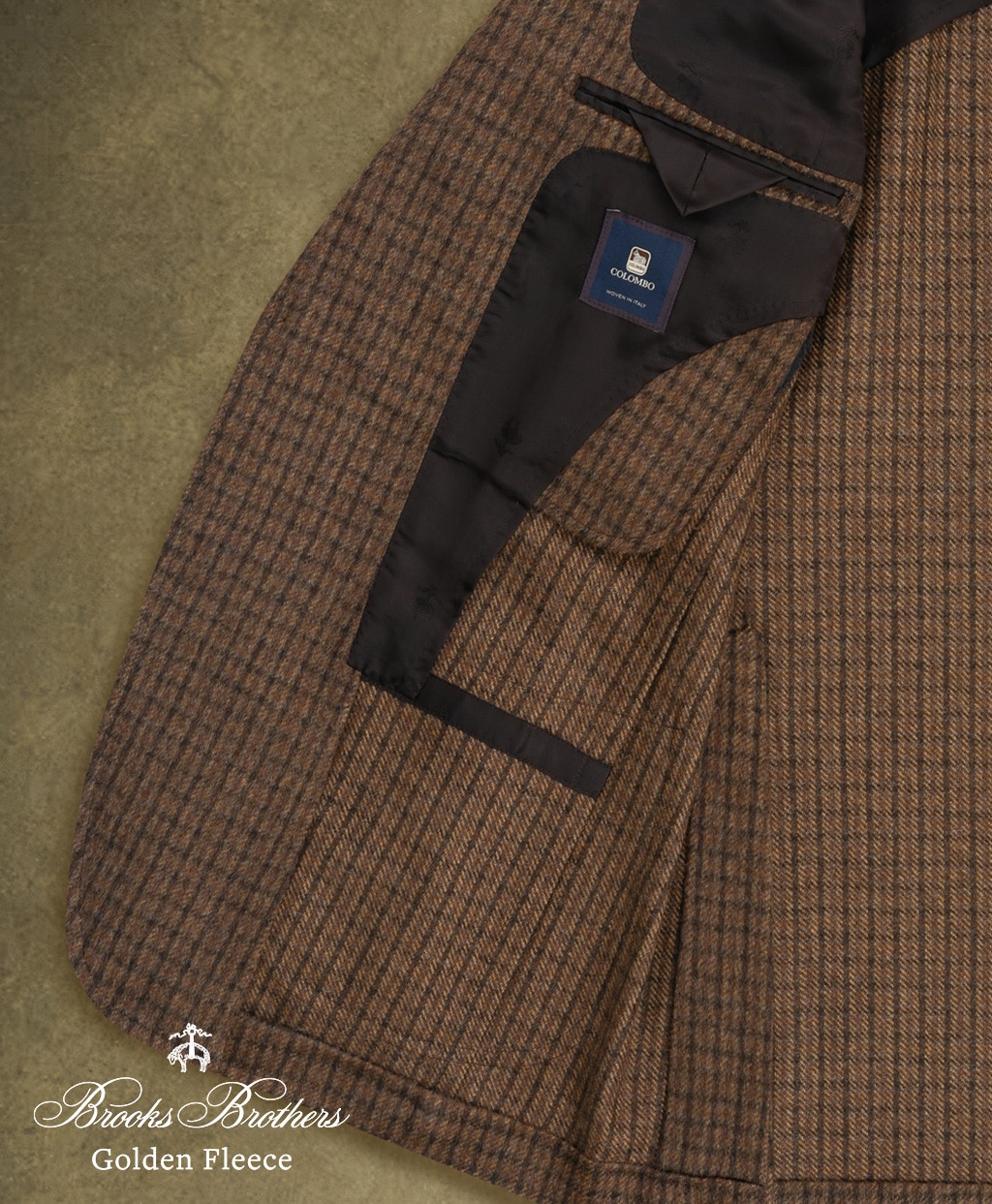 〈 Brooks Brothers Golden Fleece 〉 カシミヤブレンド　ガンクラブチェック　２釦ジャケット　Classic　by RING JACKET MEISTER5