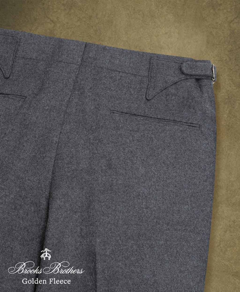 〈 Brooks Brothers Golden Fleece 〉 カレッジフランネル　プリーテッドトラウザーズ　Traditional3