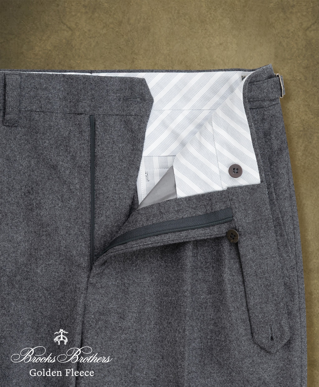 〈 Brooks Brothers Golden Fleece 〉 カレッジフランネル　プリーテッドトラウザーズ　Traditional4