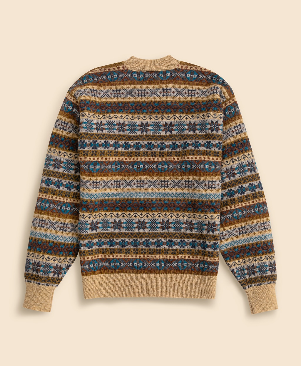 ブリティッシュウール　フェアアイル　クルーネックセーター　Made in England2