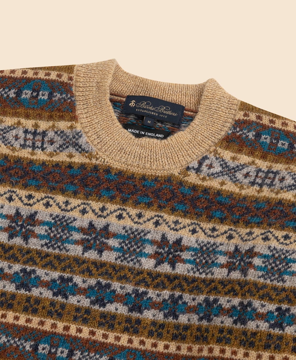 ブリティッシュウール　フェアアイル　クルーネックセーター　Made in England3