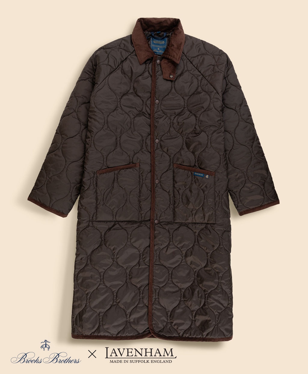 Brooks Brothers×LAVENHAM　チャントリー　キルティングコート　Made in UK1