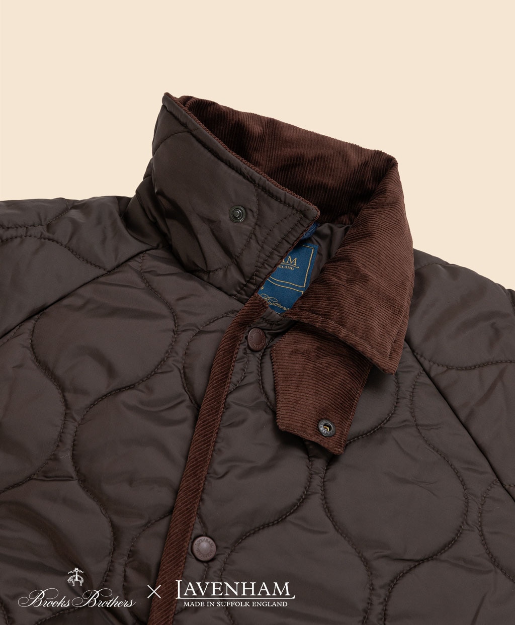 Brooks Brothers×LAVENHAM　チャントリー　キルティングコート　Made in UK4