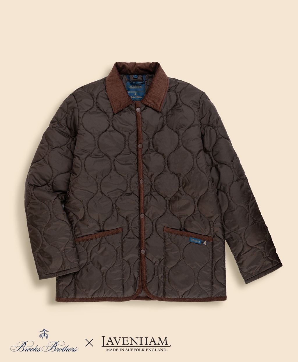 Brooks Brothers×LAVENHAM　デンハム　キルティングジャケット　Made in UK1