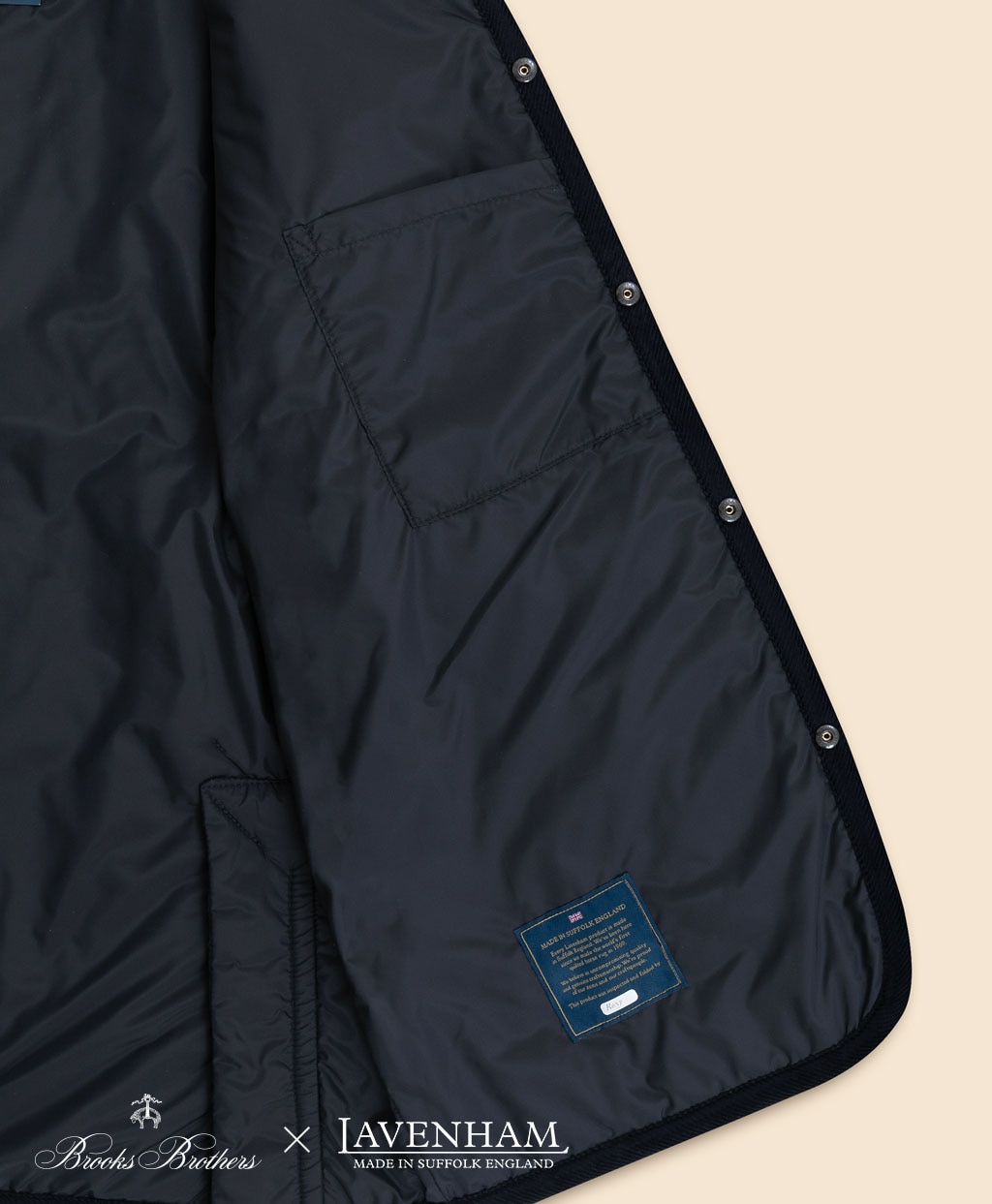 Brooks Brothers×LAVENHAM　デンハム　キルティングジャケット　Made in UK6