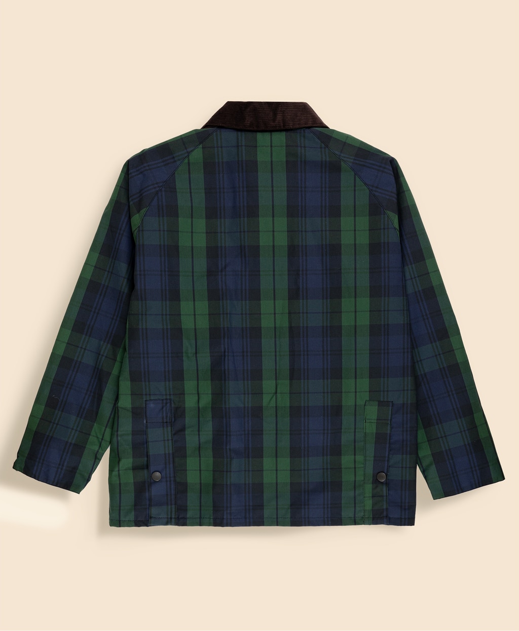 【古着】BROOKS BROTHERS コート ブラックウォッチチェック L コットン ブラックウォッチ オイルドジャケット Made In England