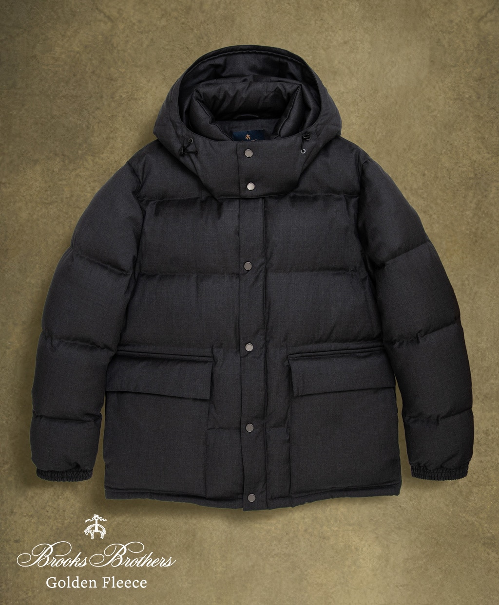 〈 Brooks Brothers Golden Fleece 〉 ウール　ダウンジャケット　Fabric by Loro Piana1