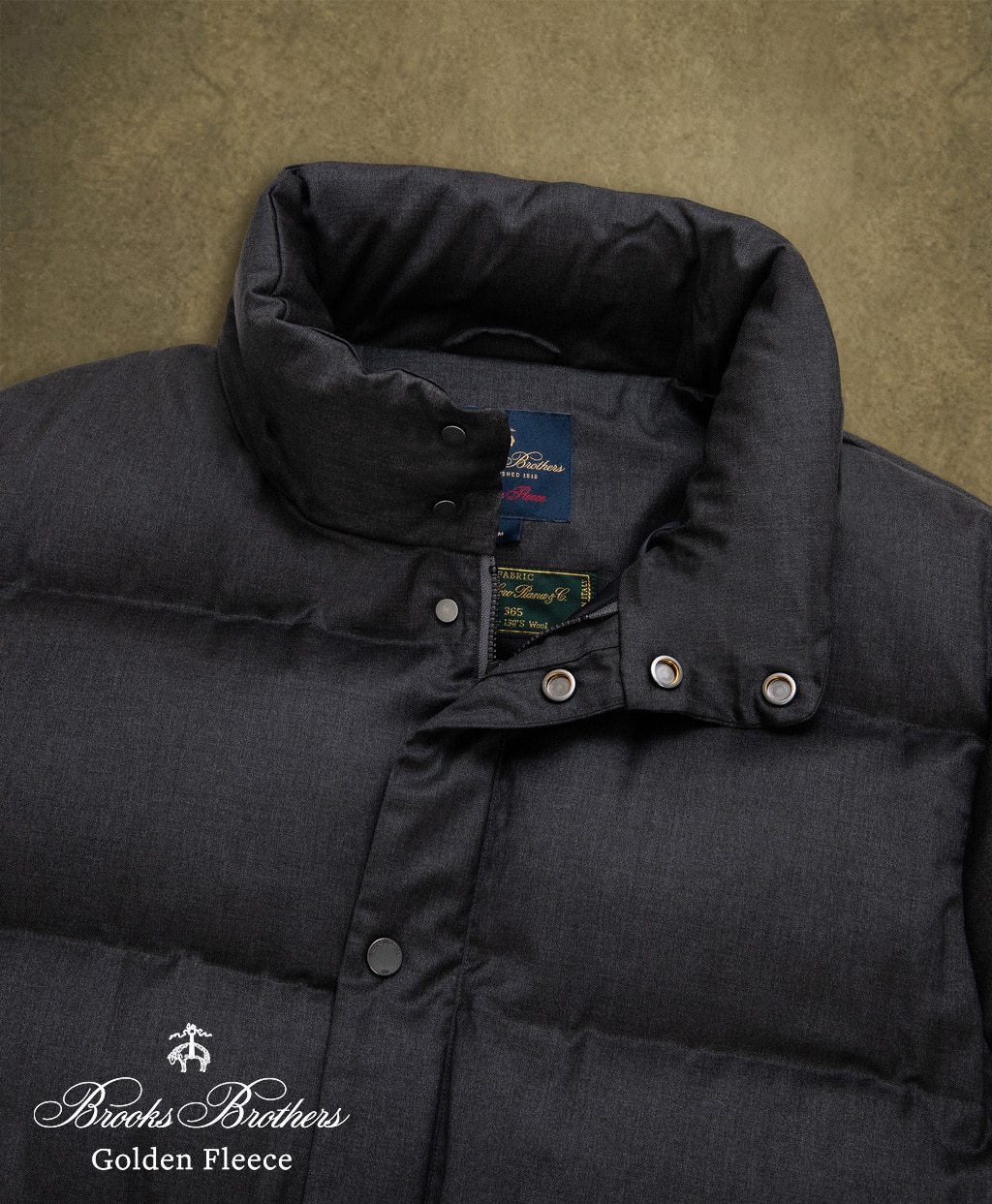 〈 Brooks Brothers Golden Fleece 〉 ウール　ダウンジャケット　Fabric by Loro Piana4