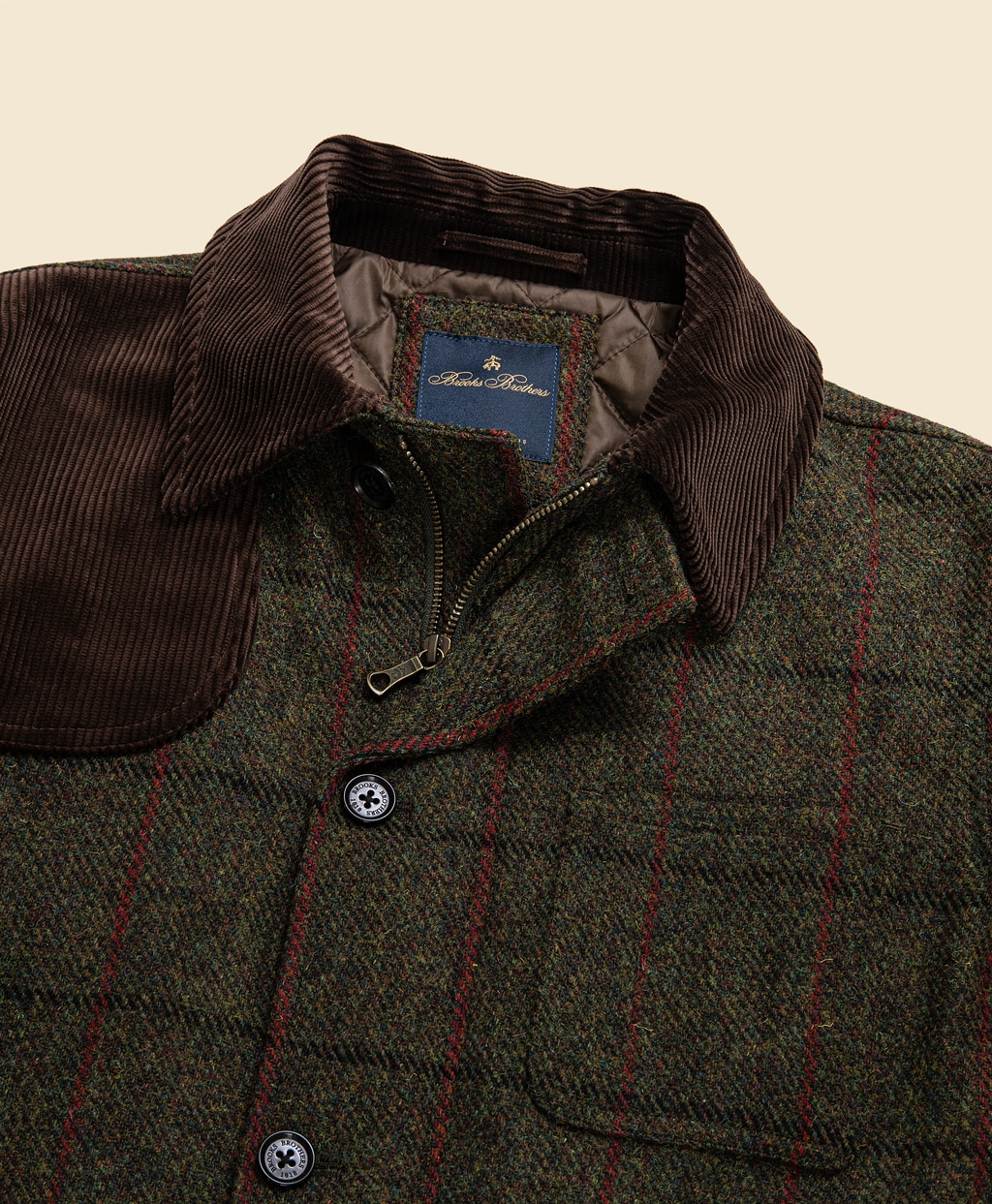 ハリスツイード キルティングライナー バーンコート | Brooks Brothers