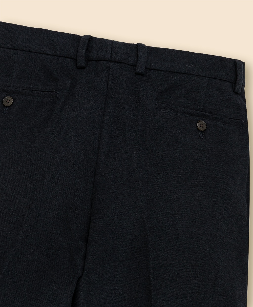 コットン　ブラッシュドツイル　プレーンフロントパンツ　Regular4
