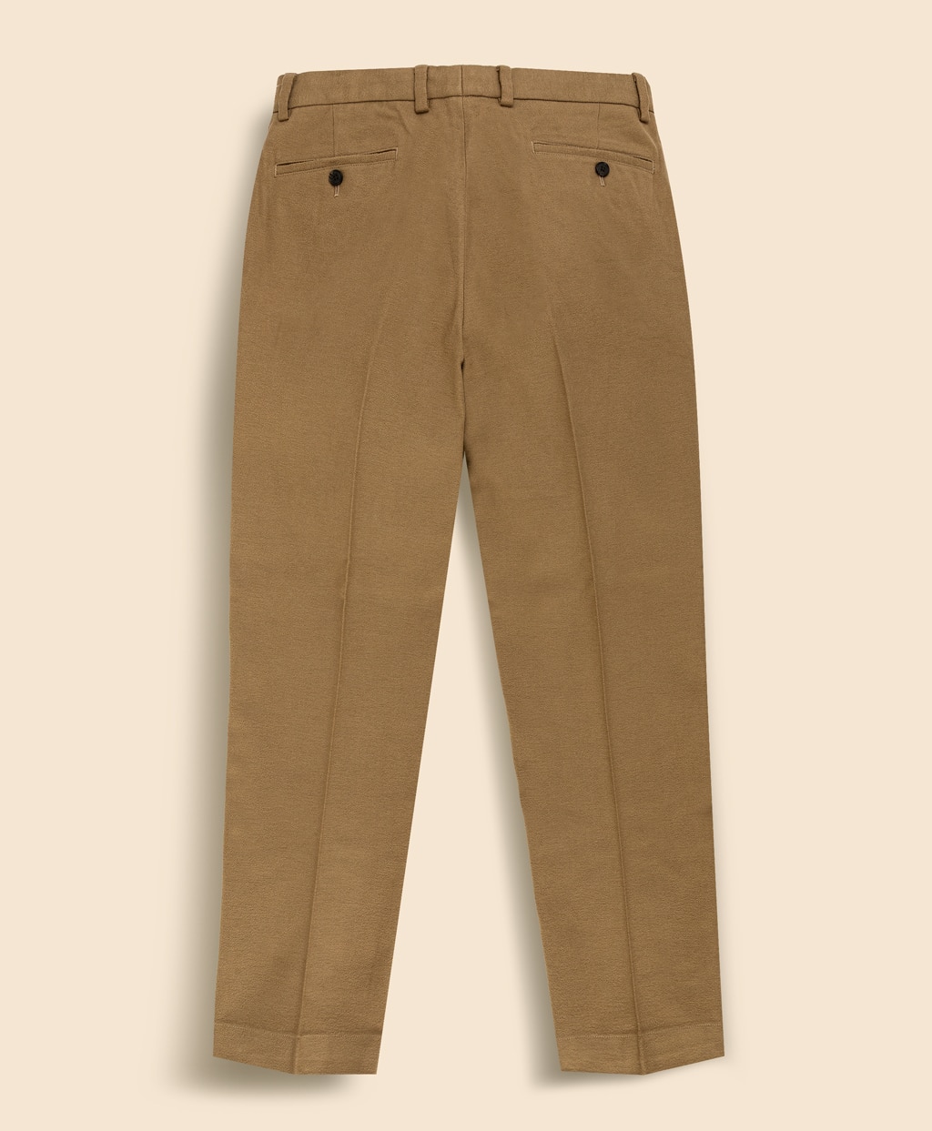 コットン　ブラッシュドツイル　プレーンフロントパンツ　Regular2