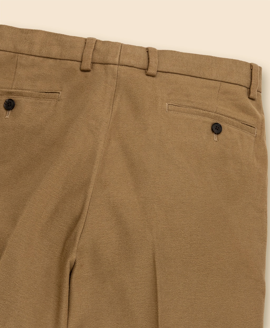 コットン　ブラッシュドツイル　プレーンフロントパンツ　Regular4