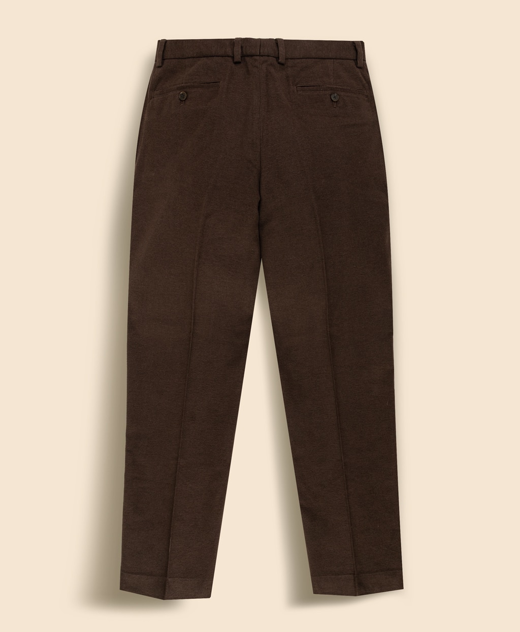 コットン　ブラッシュドツイル　プレーンフロントパンツ　Regular2