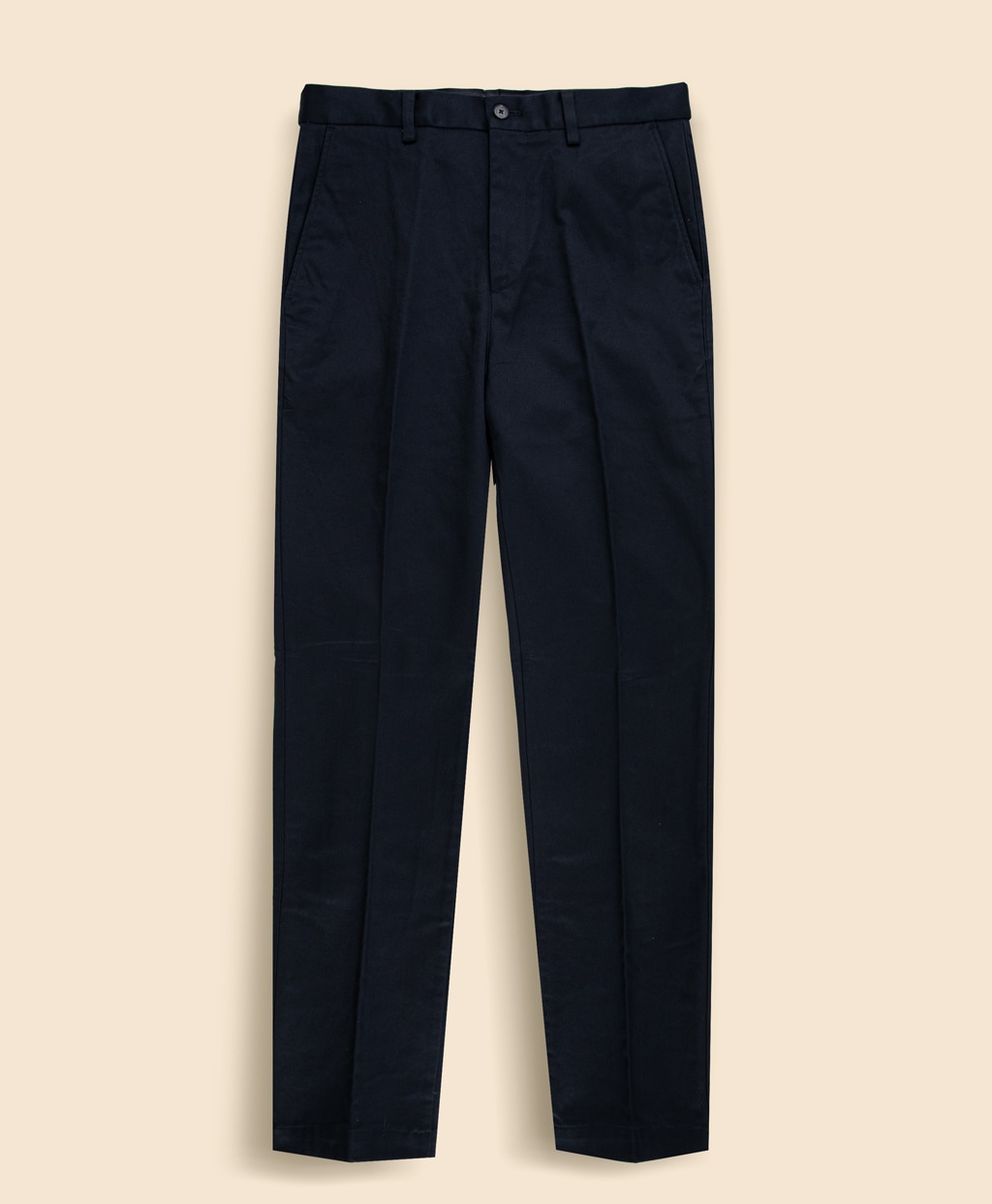 コットン　フランネルライニング　プレーンフロント　チノパンツ　Regular1