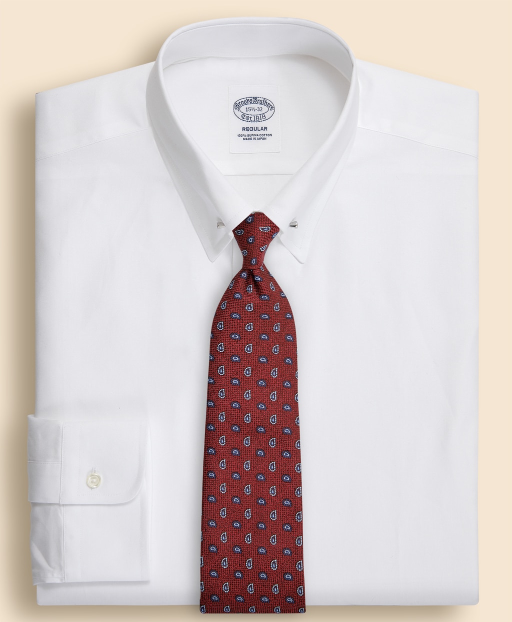 スーピマコットン　ピンポイントオックスフォード　ピンホールカラー　ドレスシャツ　Regular Fit1