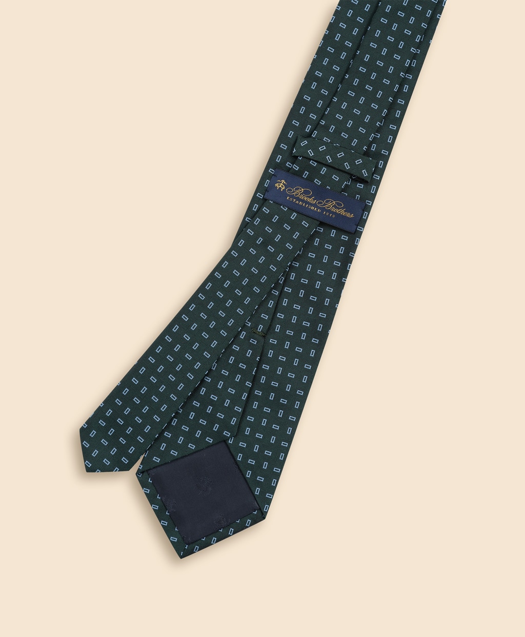 シルク　レクタングルモチーフ　ジャカードタイ2