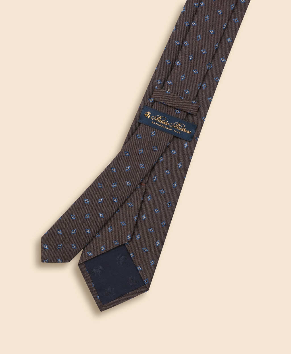 シルク メランジ ダイアモンドモチーフ ジャカードタイ | Brooks