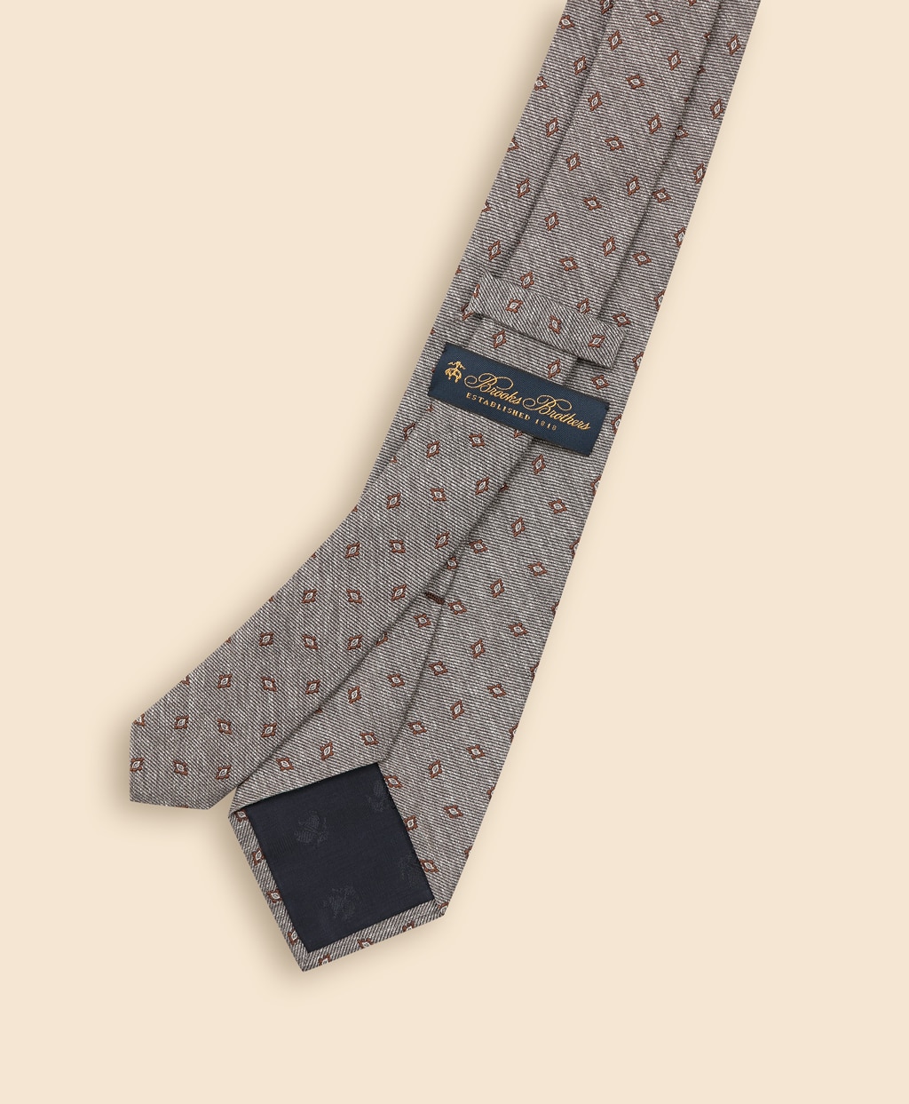 シルク メランジ ダイアモンドモチーフ ジャカードタイ | Brooks