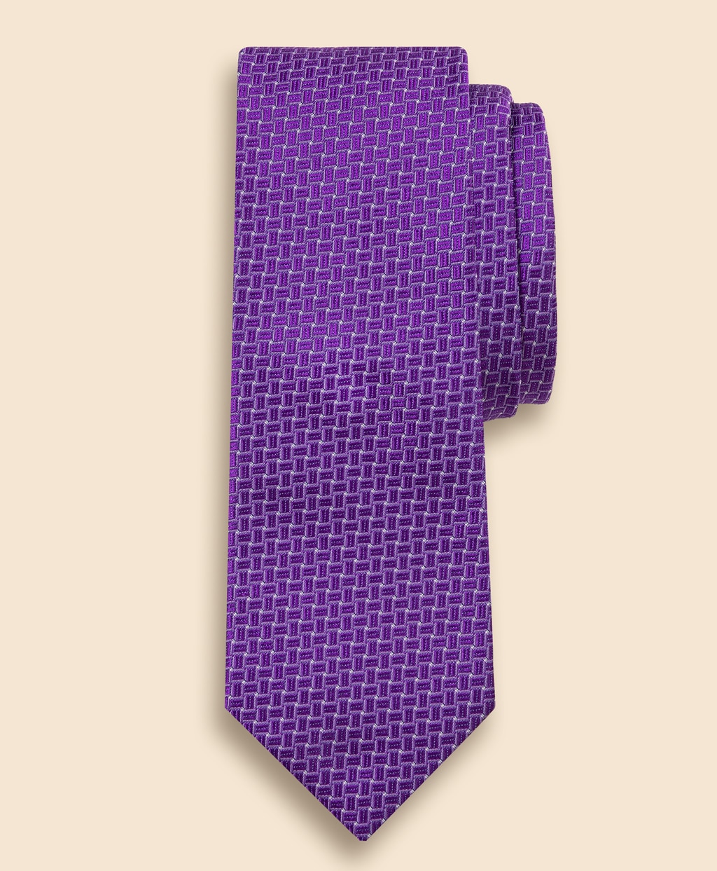 シルク テクスチャーソリッド ジャカードタイ | Brooks Brothers Japan