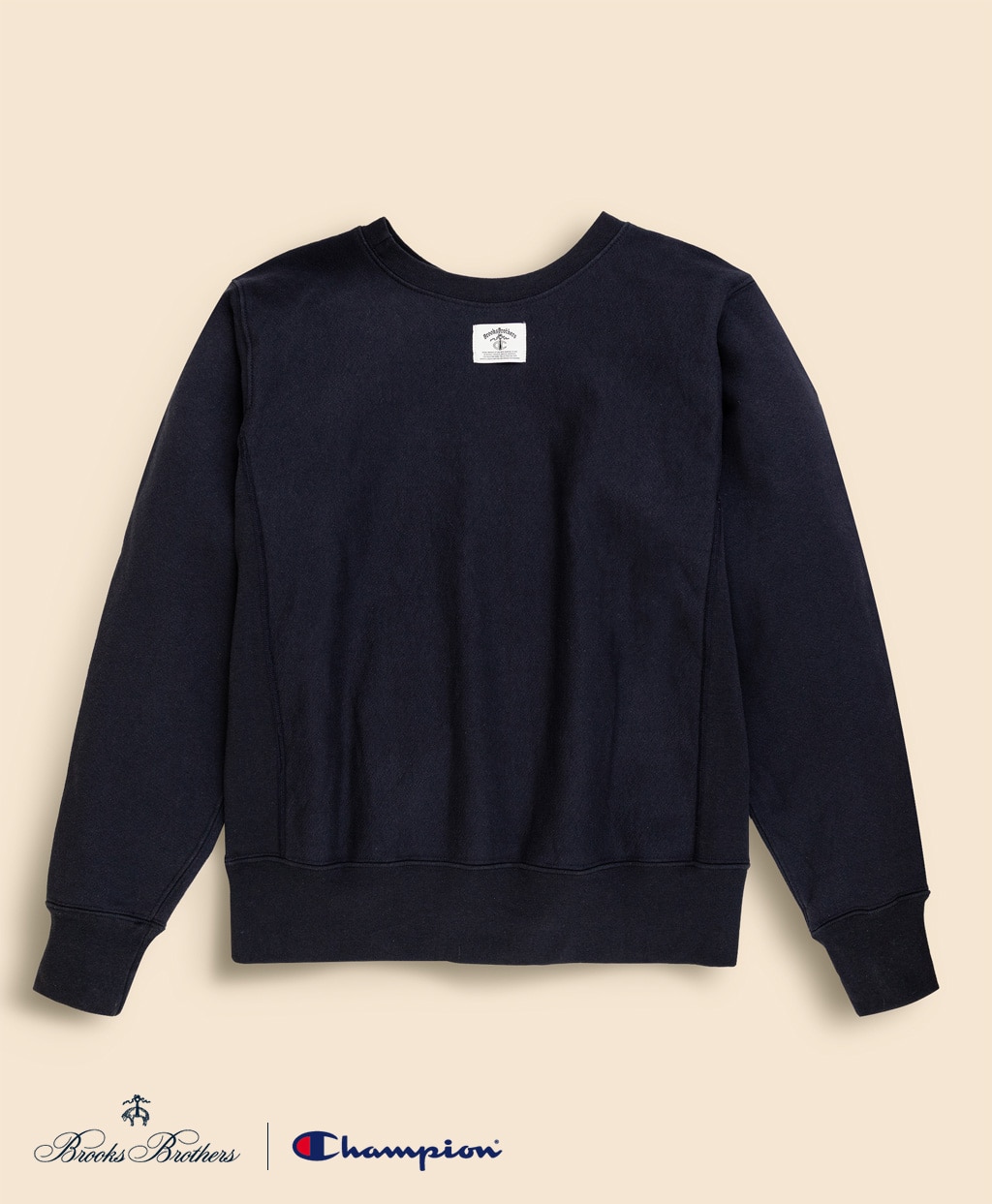 Brooks Brothers×Champion　USAコットン　フェルトパッチロゴ　スウェットシャツ　Made in USA2