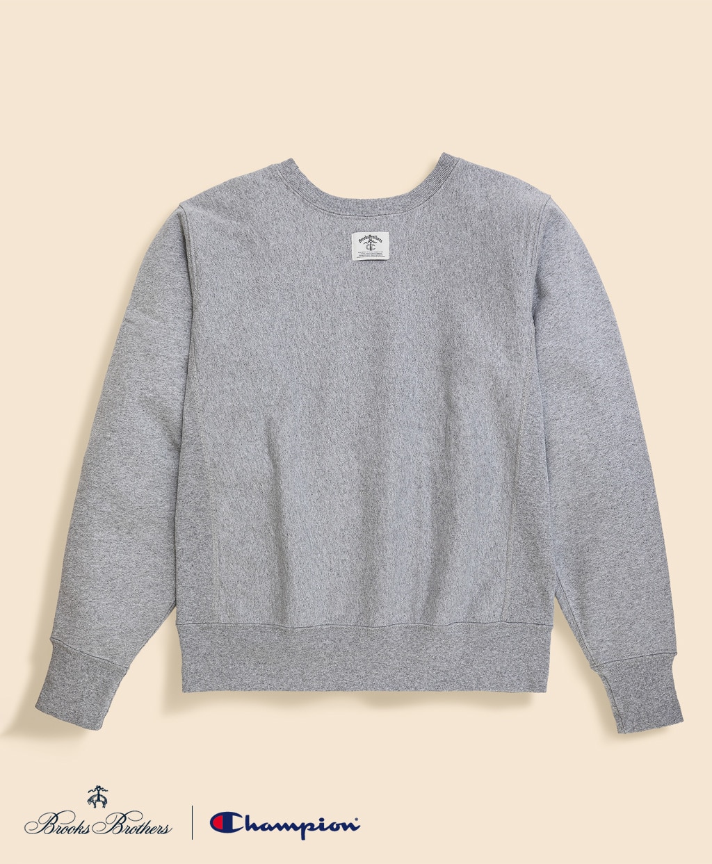 Brooks Brothers×Champion　USAコットン　フェルトパッチロゴ　スウェットシャツ　Made in USA2
