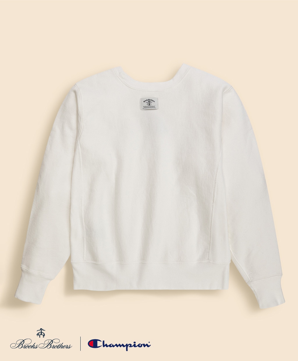 Brooks Brothers×Champion　USAコットン　フェルトパッチロゴ　スウェットシャツ　Made in USA2
